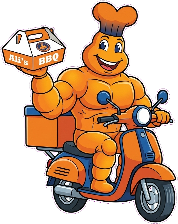 Ali's BBQ mascot