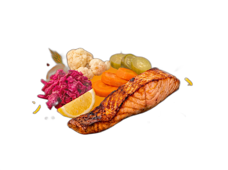 BBQ salmon steak